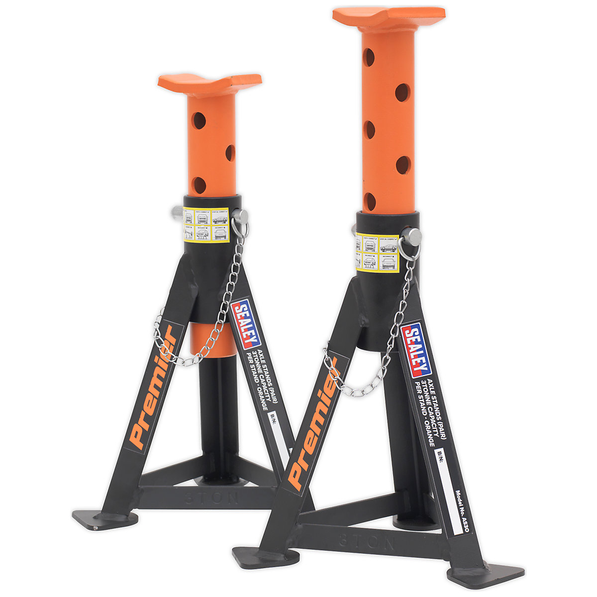 Sealey 3 Tonne Axle Stand Pair