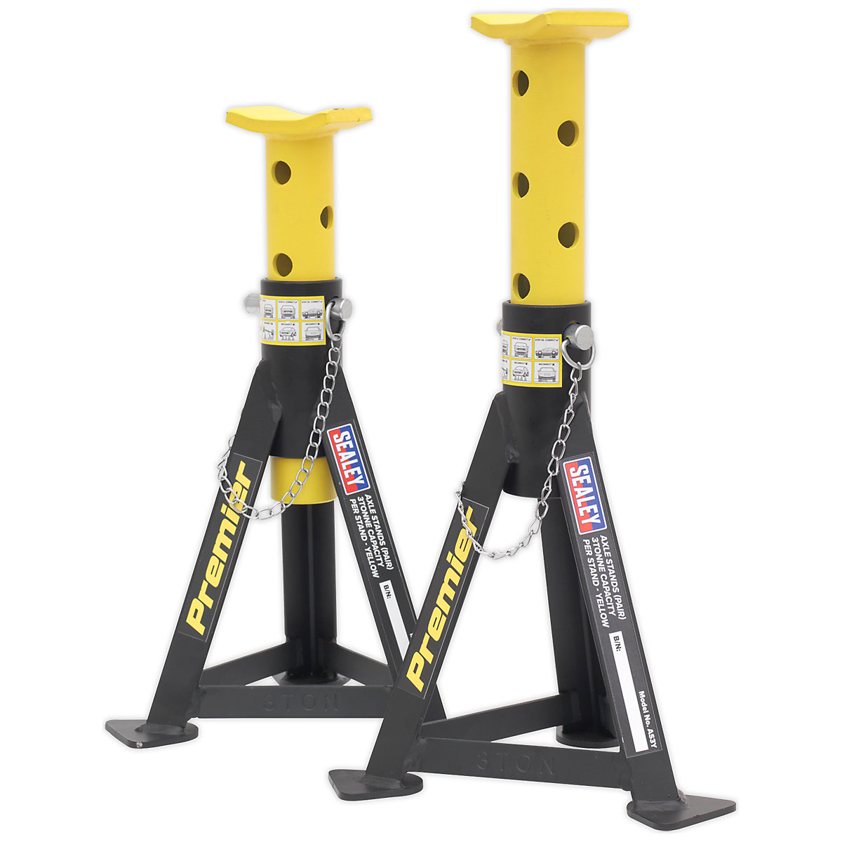 Sealey 3 Tonne Axle Stand Pair