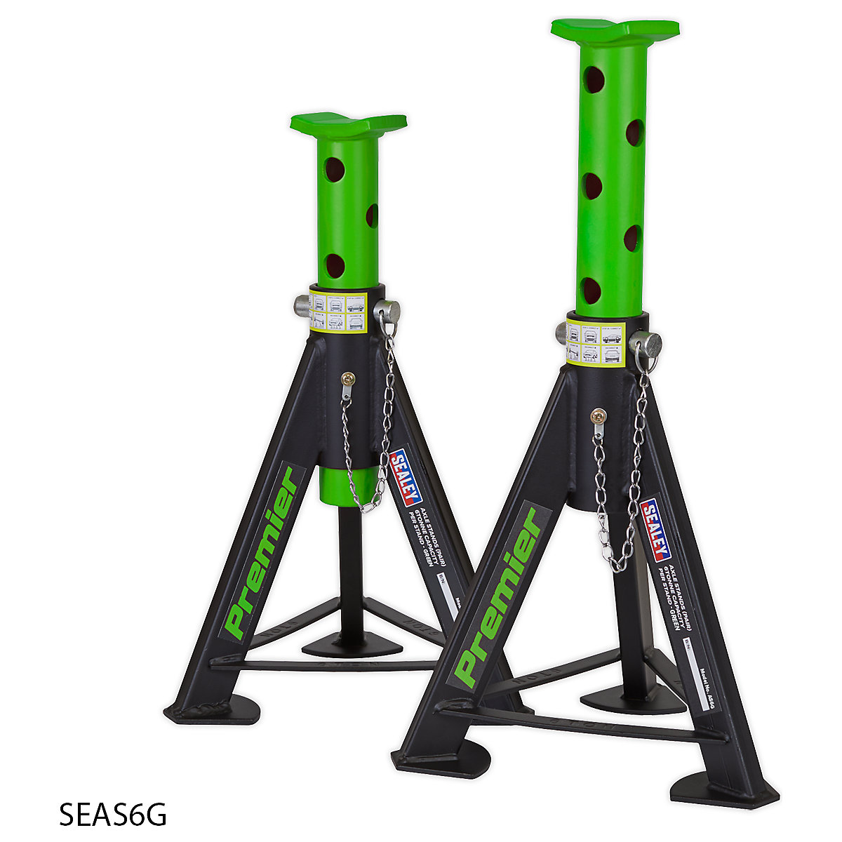 Sealey 6 Tonne Axle Stand Pair (Product illustration 4)-3