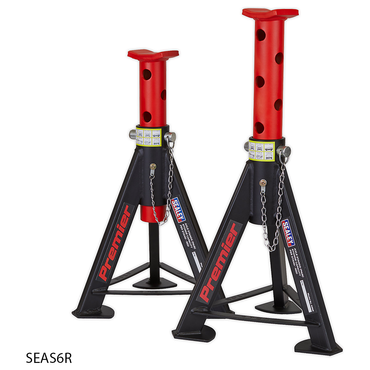 Sealey 6 Tonne Axle Stand Pair (Product illustration 6)-5