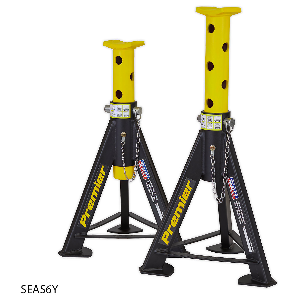 Sealey 6 Tonne Axle Stand Pair (Product illustration 7)-6