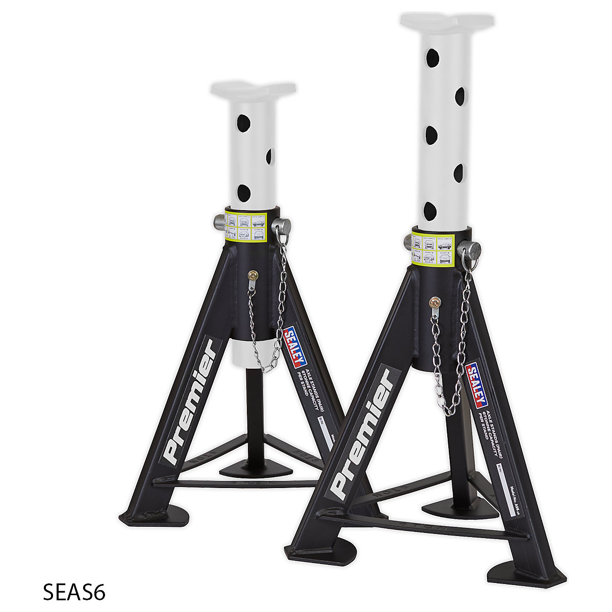 Sealey 6 Tonne Axle Stand Pair (Product illustration 3)-2