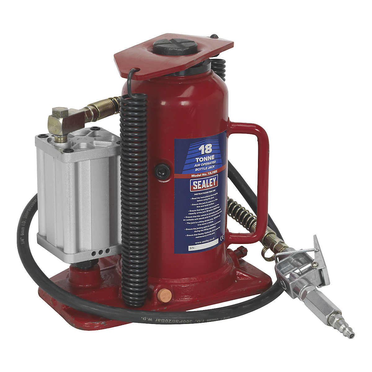Sealey Air Operated Bottle Jack | 18 Tonne (Product illustration 7)-6