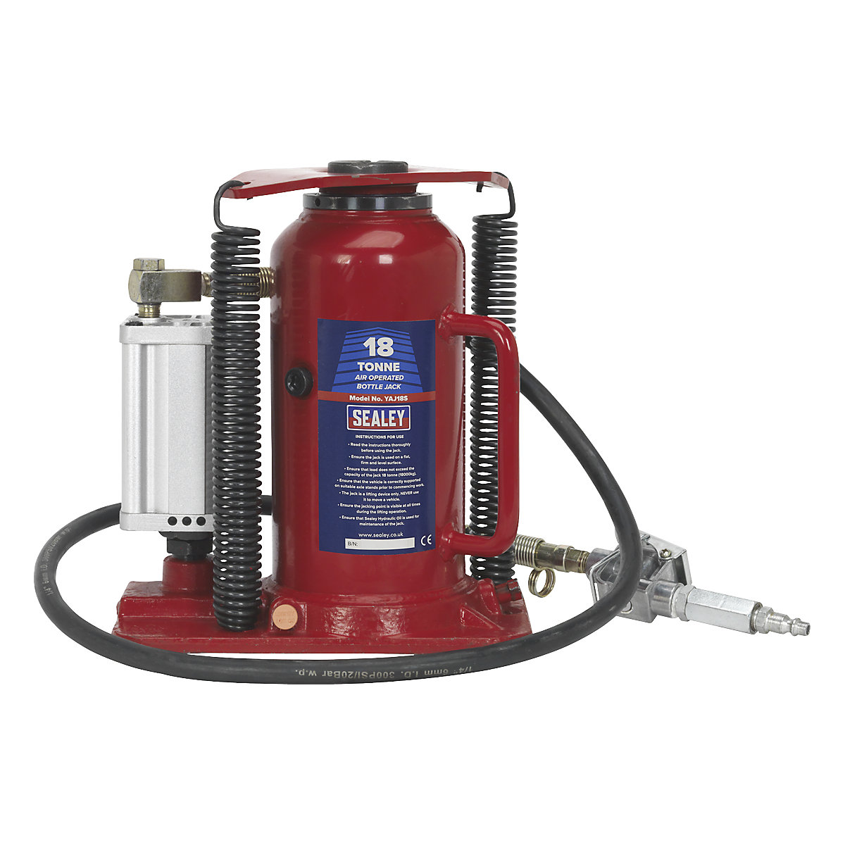Sealey Air Operated Bottle Jack | 18 Tonne (Product illustration 8)-7