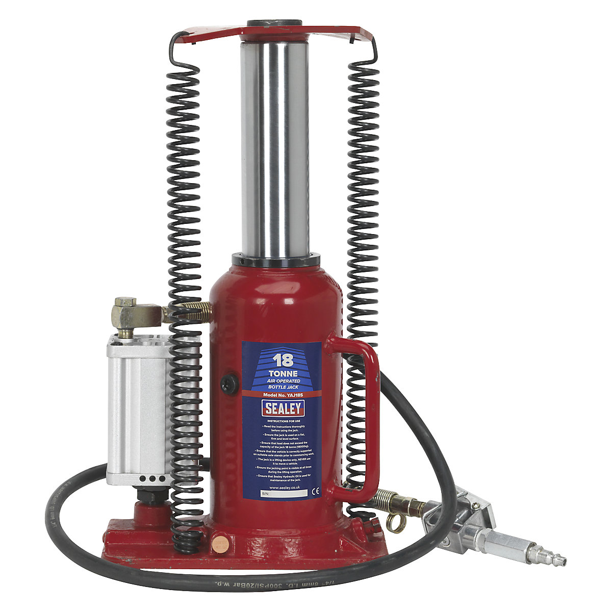 Sealey Air Operated Bottle Jack | 18 Tonne (Product illustration 9)-8