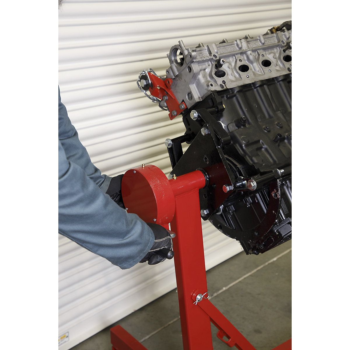 Sealey Folding Worm Drive Engine Stand (Product illustration 2)-1
