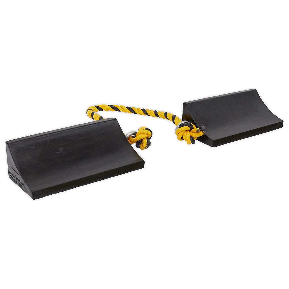 Sealey Heavy-Duty Rubber Wheel Chock Set