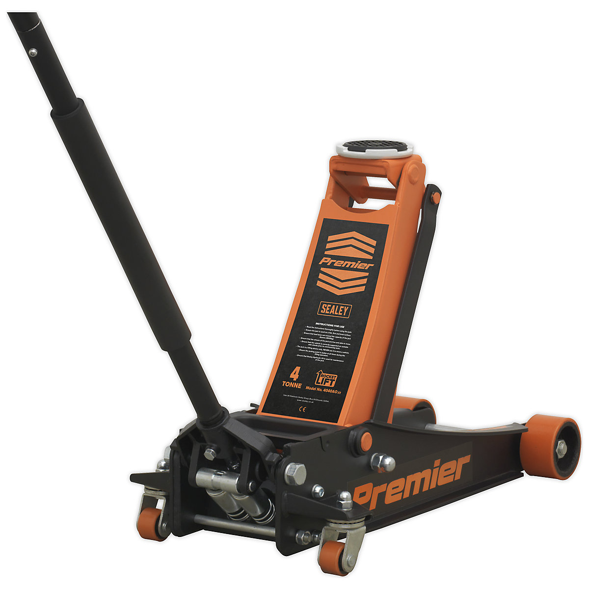 Sealey High Lift Low Entry Trolley Jack | 2 Tonne (Product illustration 13)-12