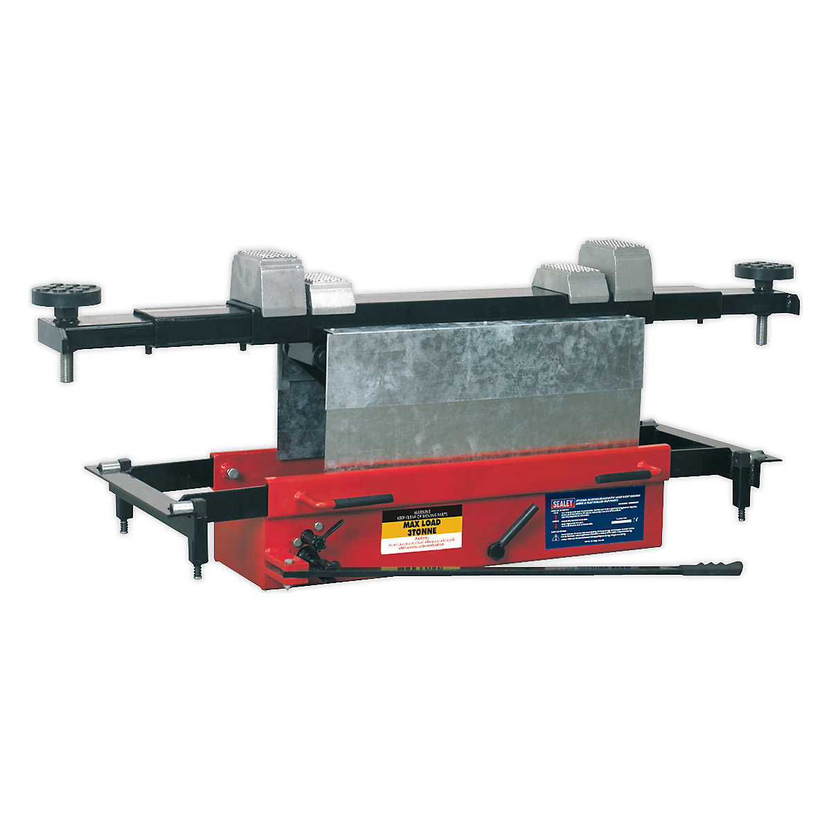 Sealey Jacking Beam with Arm Extenders & Flat Roller Supports