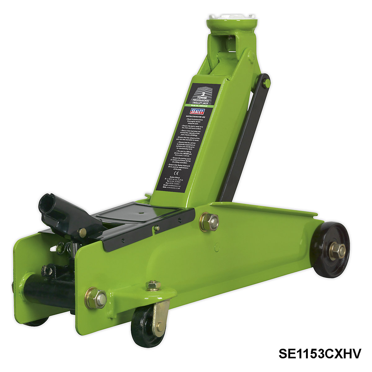 Sealey Long Chassis Heavy Duty Trolley Jacks (Product illustration 6)-5