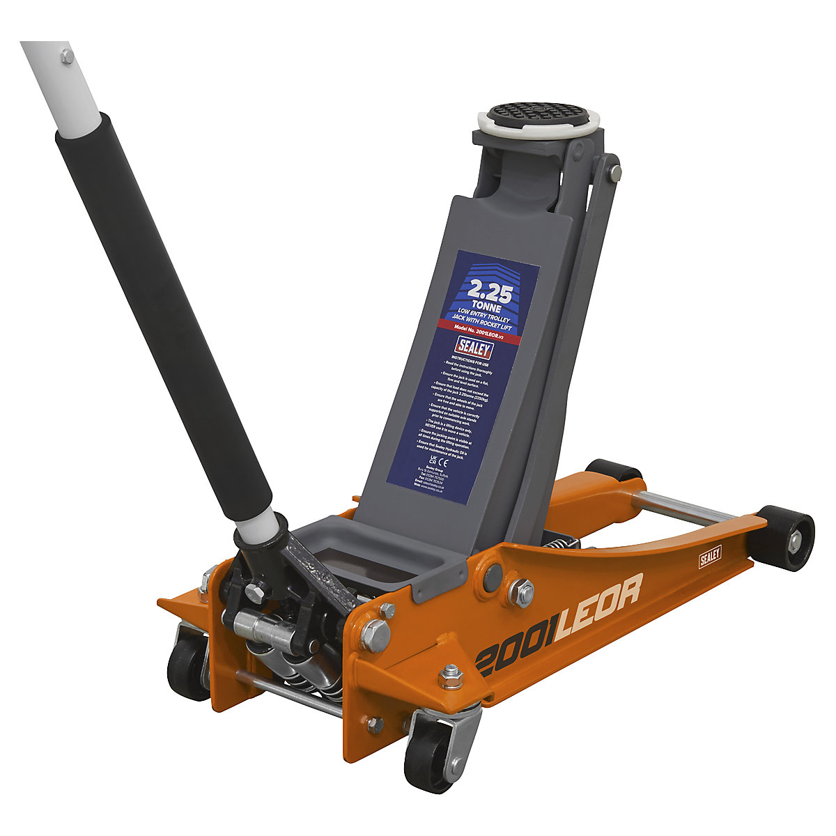 Sealey Low Entry Trolley Jacks | 2.25 Tonne | Rocket Lift (Product illustration 16)-15