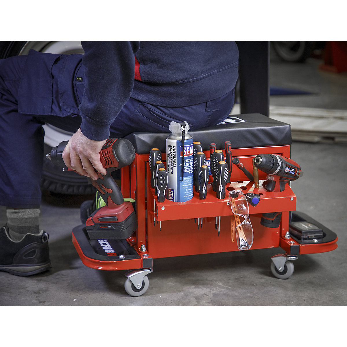 Sealey Mechanic's Utility Seat & Toolboxes (Product illustration 8)-7