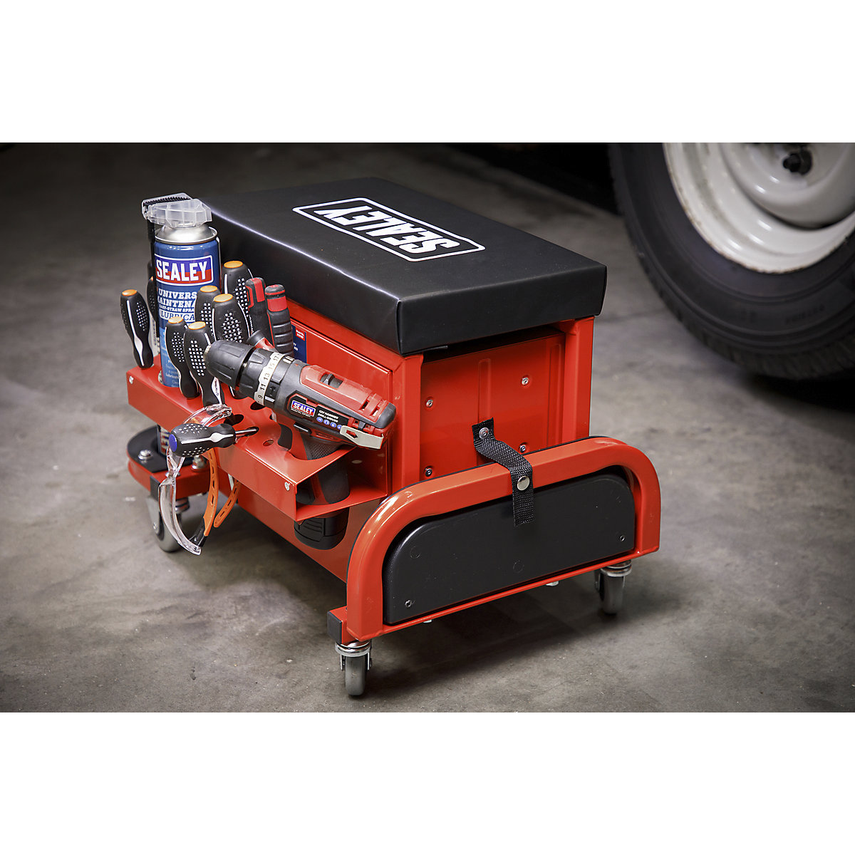 Sealey Mechanic's Utility Seat & Toolboxes (Product illustration 10)-9
