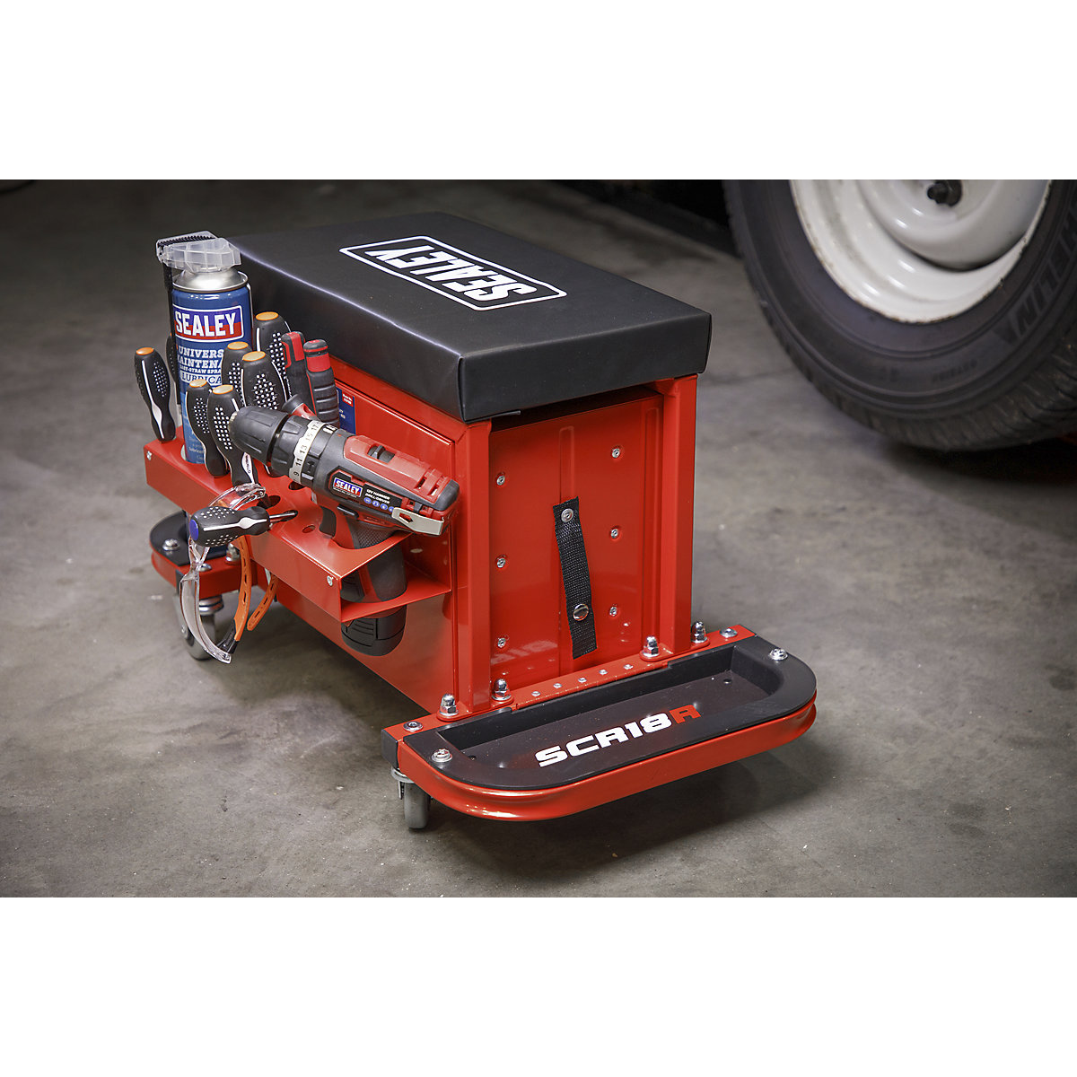 Sealey Mechanic's Utility Seat & Toolboxes (Product illustration 11)-10