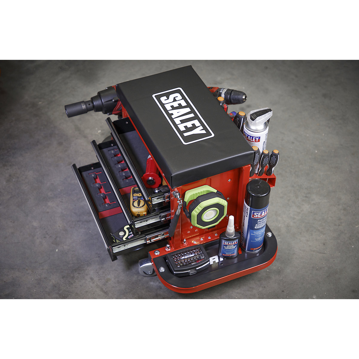 Sealey Mechanic's Utility Seat & Toolboxes (Product illustration 12)-11
