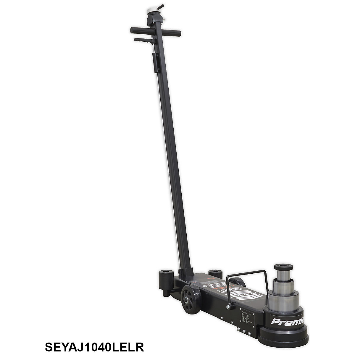 Sealey Premier Air Operated Low Entry Trolley Jack | 3 Stage | Long Reach (Product illustration 3)-2