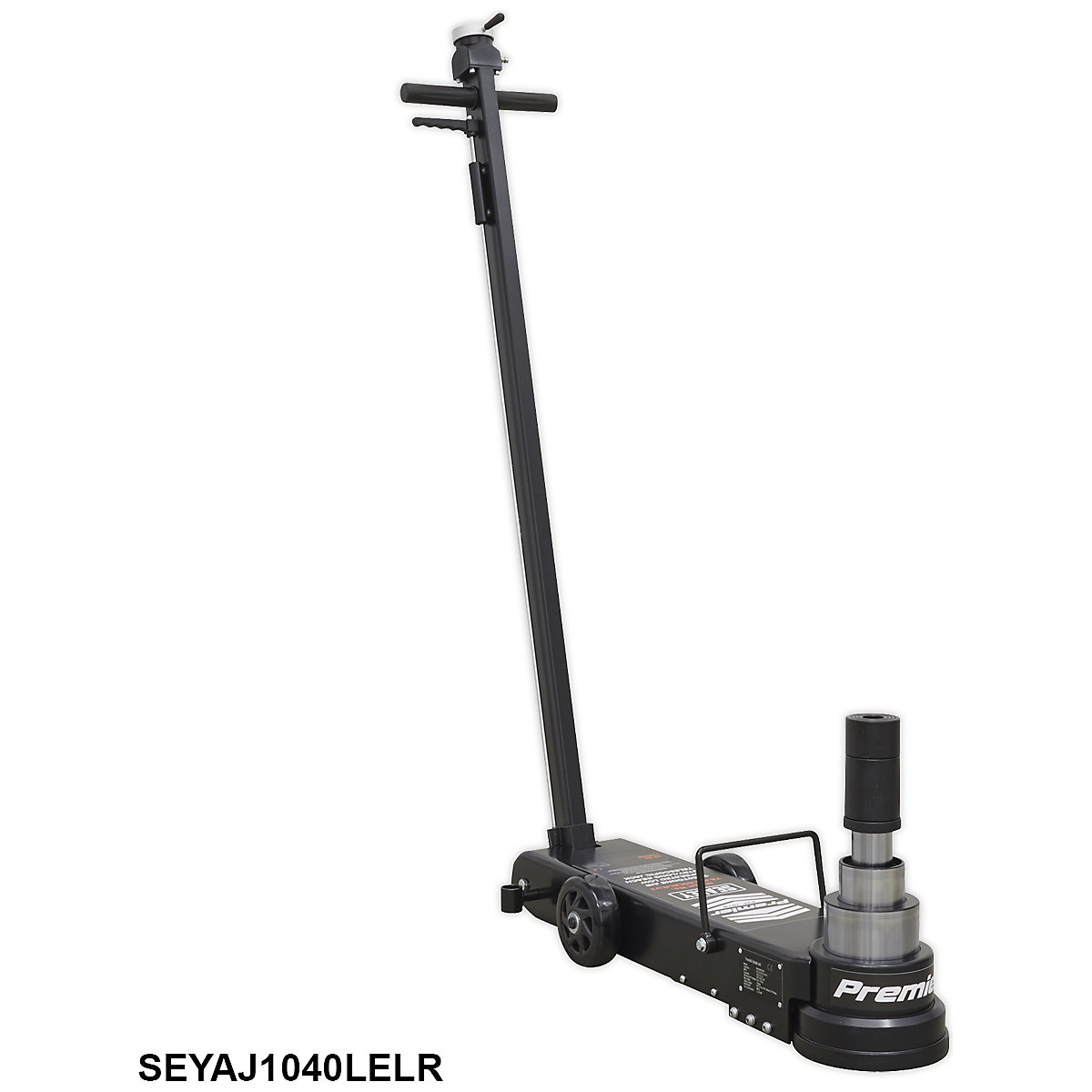 Sealey Premier Air Operated Low Entry Trolley Jack | 3 Stage | Long Reach (Product illustration 5)-4