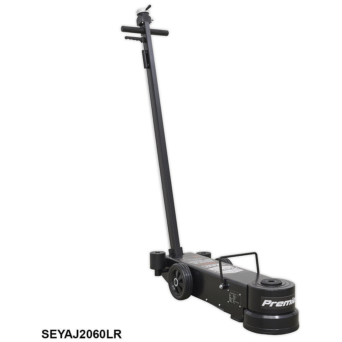 Sealey Premier Air Operated Low Entry Trolley Jack | 3 Stage | Long Reach (Product illustration 2)-1