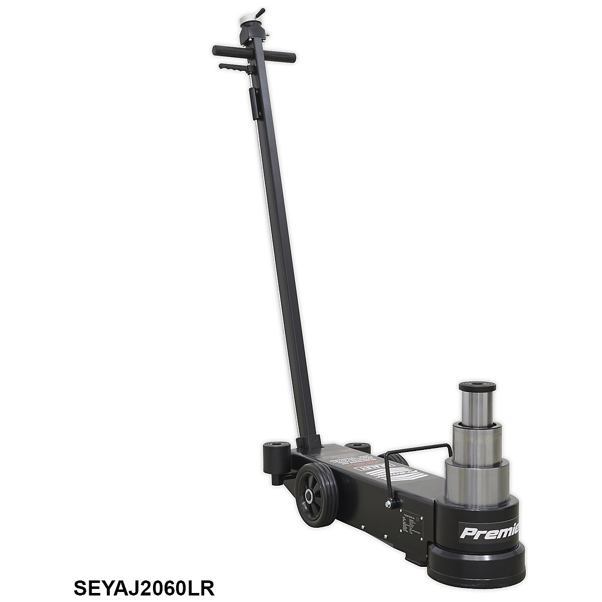 Sealey Premier Air Operated Low Entry Trolley Jack | 3 Stage | Long Reach (Product illustration 13)-12