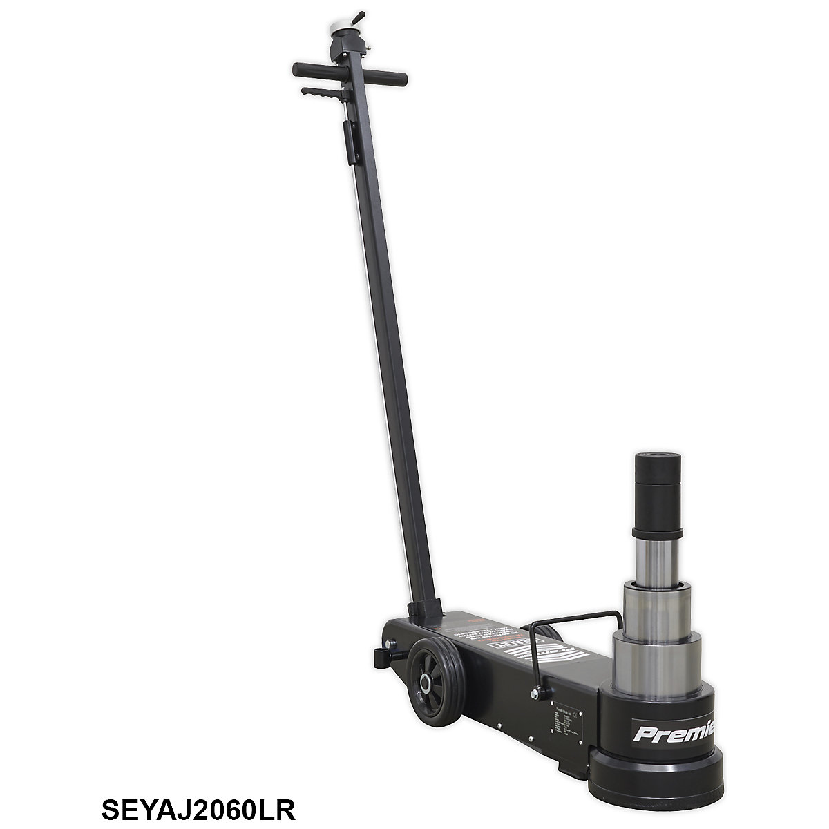 Sealey Premier Air Operated Low Entry Trolley Jack | 3 Stage | Long Reach (Product illustration 10)-9