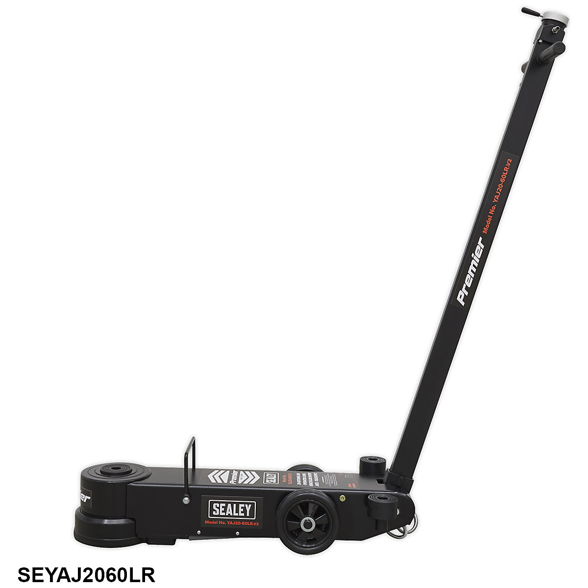Sealey Premier Air Operated Low Entry Trolley Jack | 3 Stage | Long Reach (Product illustration 12)-11