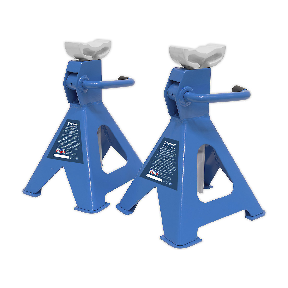 Sealey Ratchet Type Axle Stand (Pairs) | 2 Tonne per Stand (Product illustration 10)-9