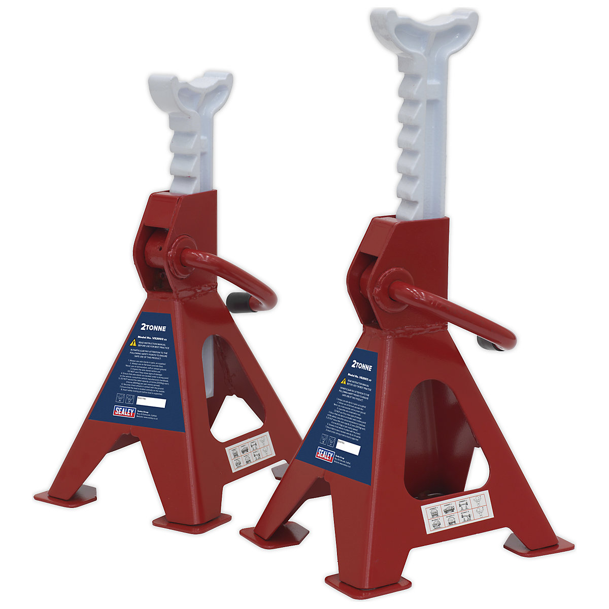 Sealey Ratchet Type Axle Stand (Pairs) | 2 Tonne per Stand