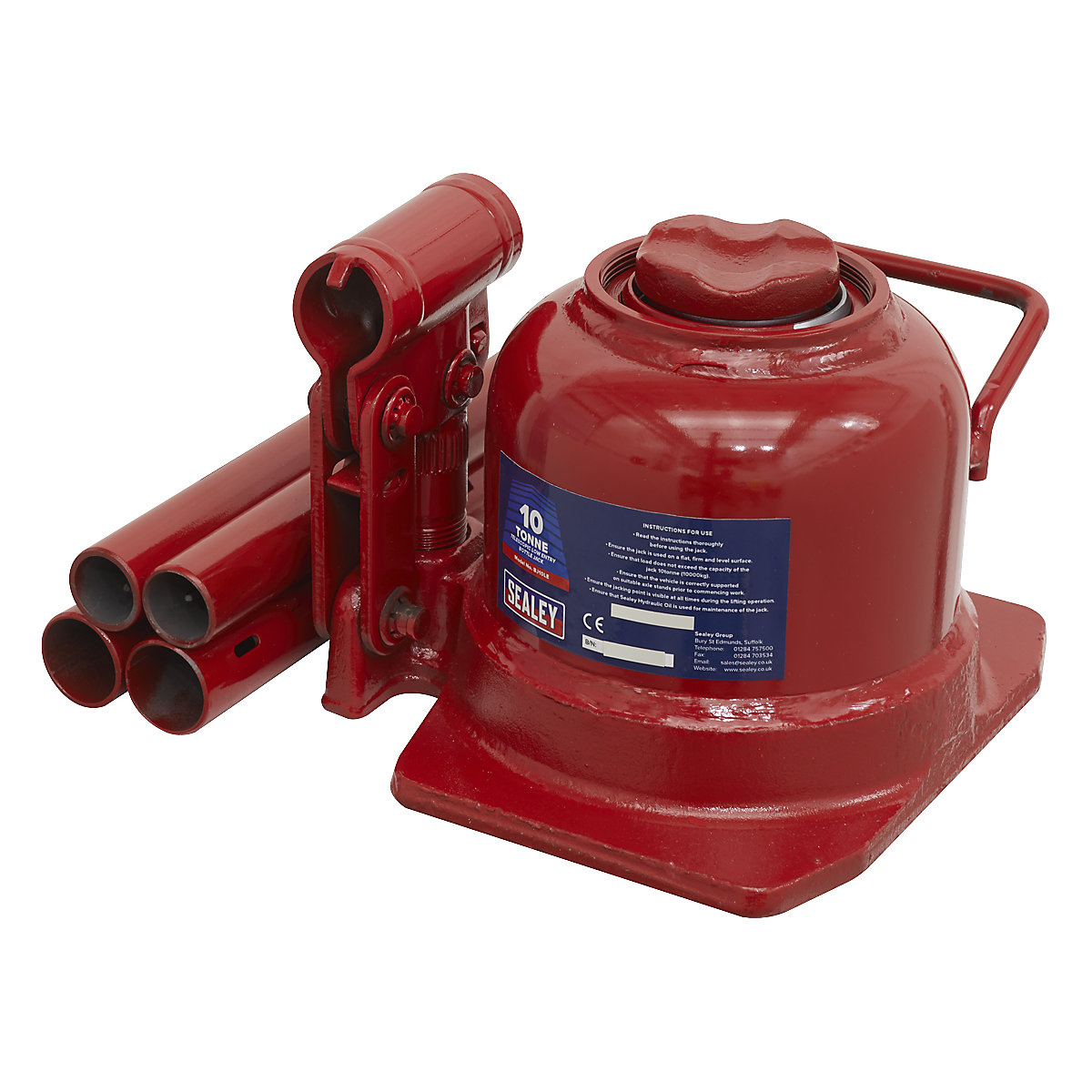 Sealey Telescopic Low Entry Bottle Jack | 10 Tonne