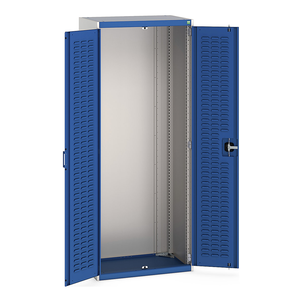 Bott Cubio CNC Cupboard Kits | Louvre or Perfo Doors, Bott Cubio CNC Cupboard Kits | Louvre or Perfo Doors, Bott Cubio CNC Cupboard with Louvre Doors | 2000h x 800w x 525d mm | Cupboard Only | Gentian Blue Doors-6