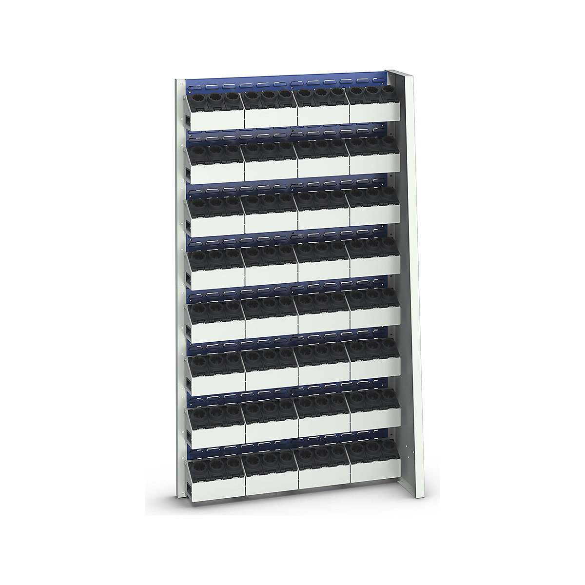 Bott Cubio CNC Freestanding Louvre Panel Rack Kits, Bott Cubio CNC Freestanding Louvre Panel Rack Kits, Bott Cubio CNC Freestanding Louvre Panel Rack | 1835h x 1015w x 452d mm | Tool Block Kit | Single Sided Additional | ISO 50 / BT50 (64x) | Gentian Blue-2