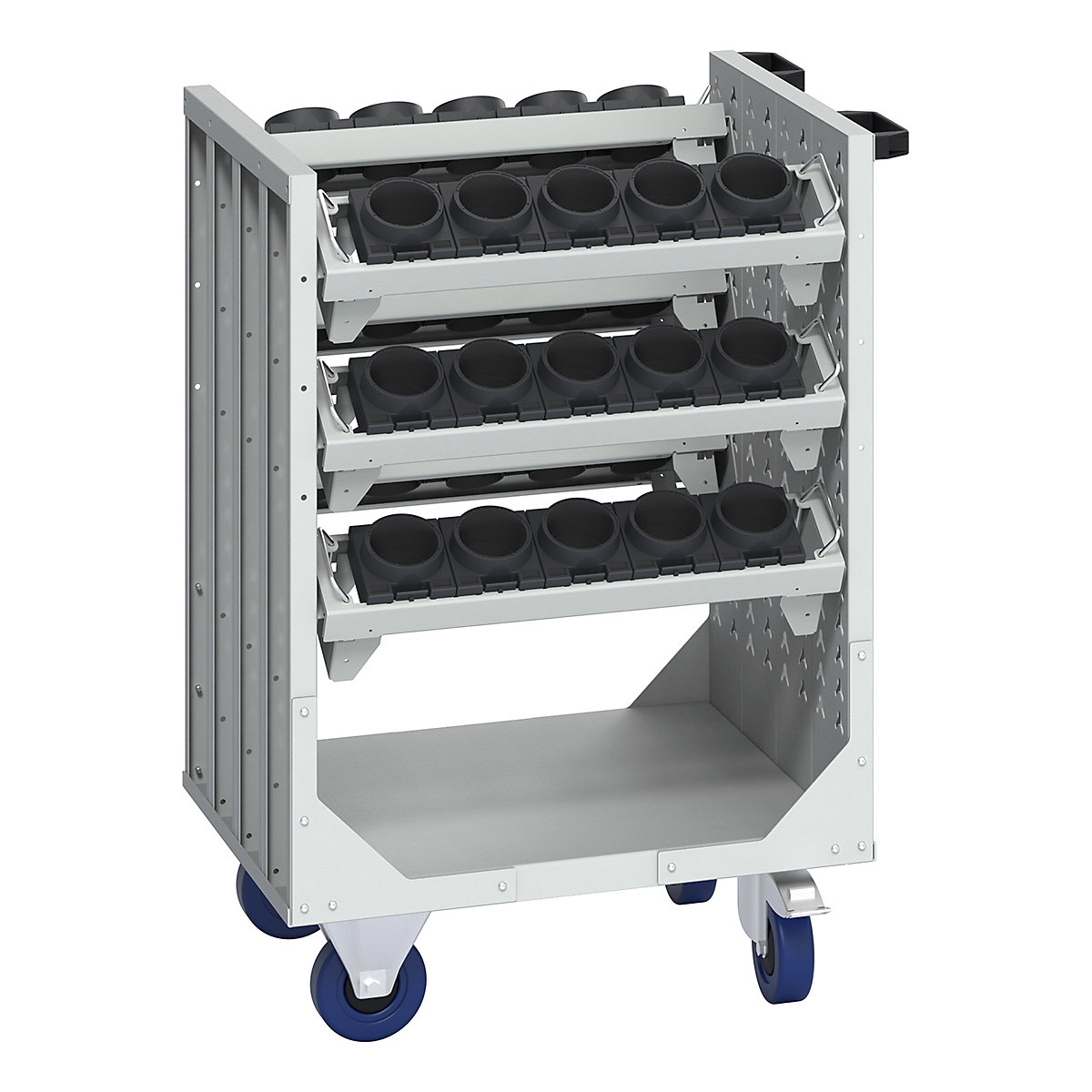 Bott Cubio CNC High Capacity Trolley Kits, Bott Cubio CNC High Capacity Trolley Kits, Bott Cubio CNC High Capacity Trolley | 985h x 670w x 600d mm | 6x HSK A100 Tool Carriers | Light Grey-4