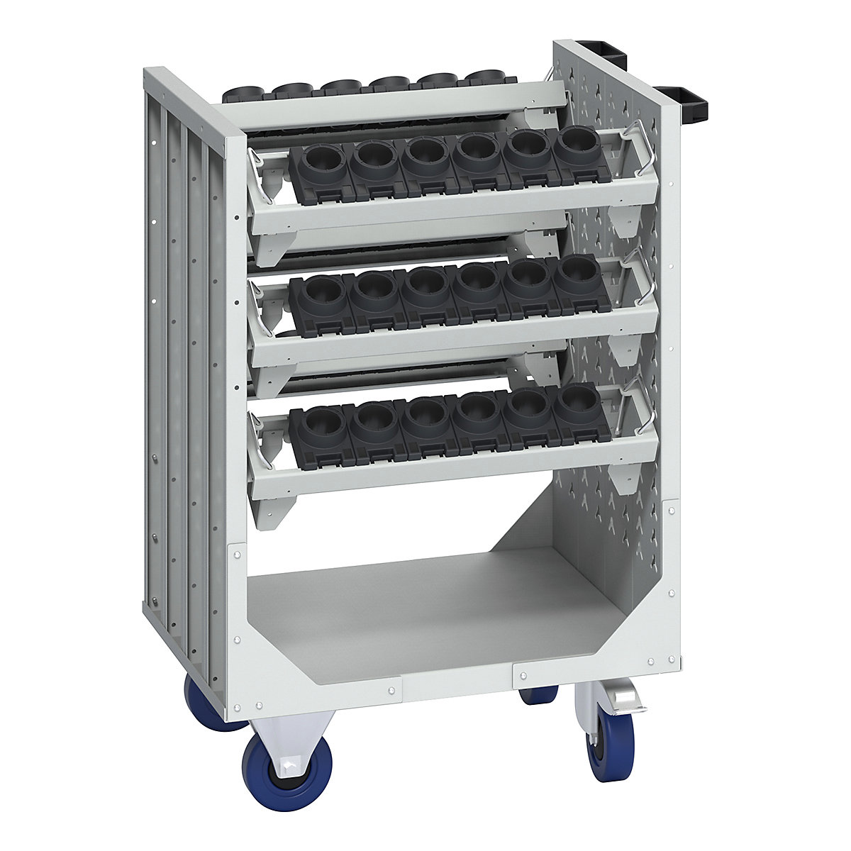 Bott Cubio CNC High Capacity Trolley Kits, Bott Cubio CNC High Capacity Trolley Kits, Bott Cubio CNC High Capacity Trolley | 985h x 670w x 600d mm | 6x HSK A63 Tool Carriers | Light Grey-3