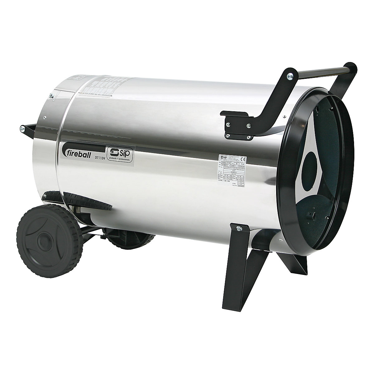 SIP Fireball DV Propane Space Heaters, SIP Fireball DV Propane Space Heaters, SIP Fireball 3711DV Propane Space Heater | 108.7kW | Transport Wheels-4