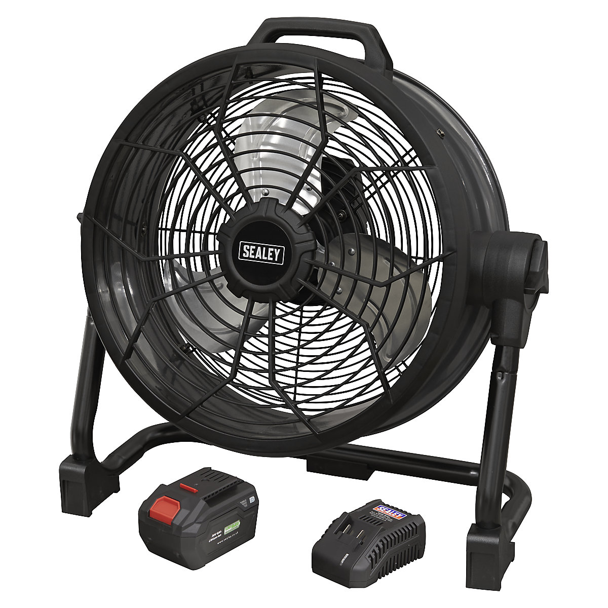 Sealey 16" 2-in-1 Cordless/Corded High Velocity Drum Fan | SV20 Series