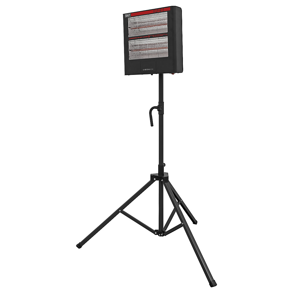 Sealey Infrared Quartz Heater with Tripod Stand, Sealey Infrared Quartz Heater with Tripod Stand, Sealey Infrared Quartz Heater with Tripod Stand | 1640h x 1100w x 1100d mm | 1.4/2.8kW | 230V-3