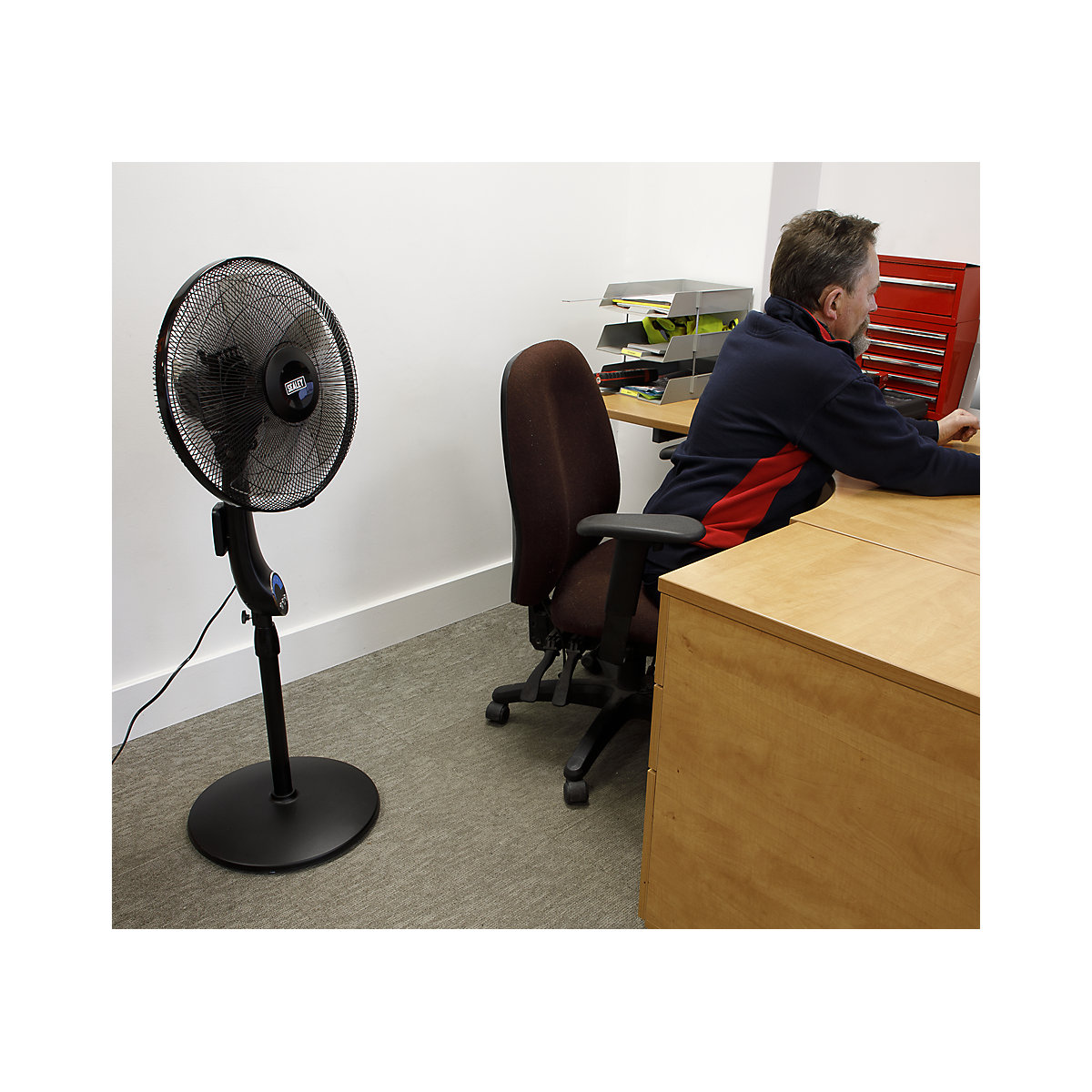 Sealey Quiet High Performance Oscillating Pedestal Fan | 16" (Product illustration 7)-6