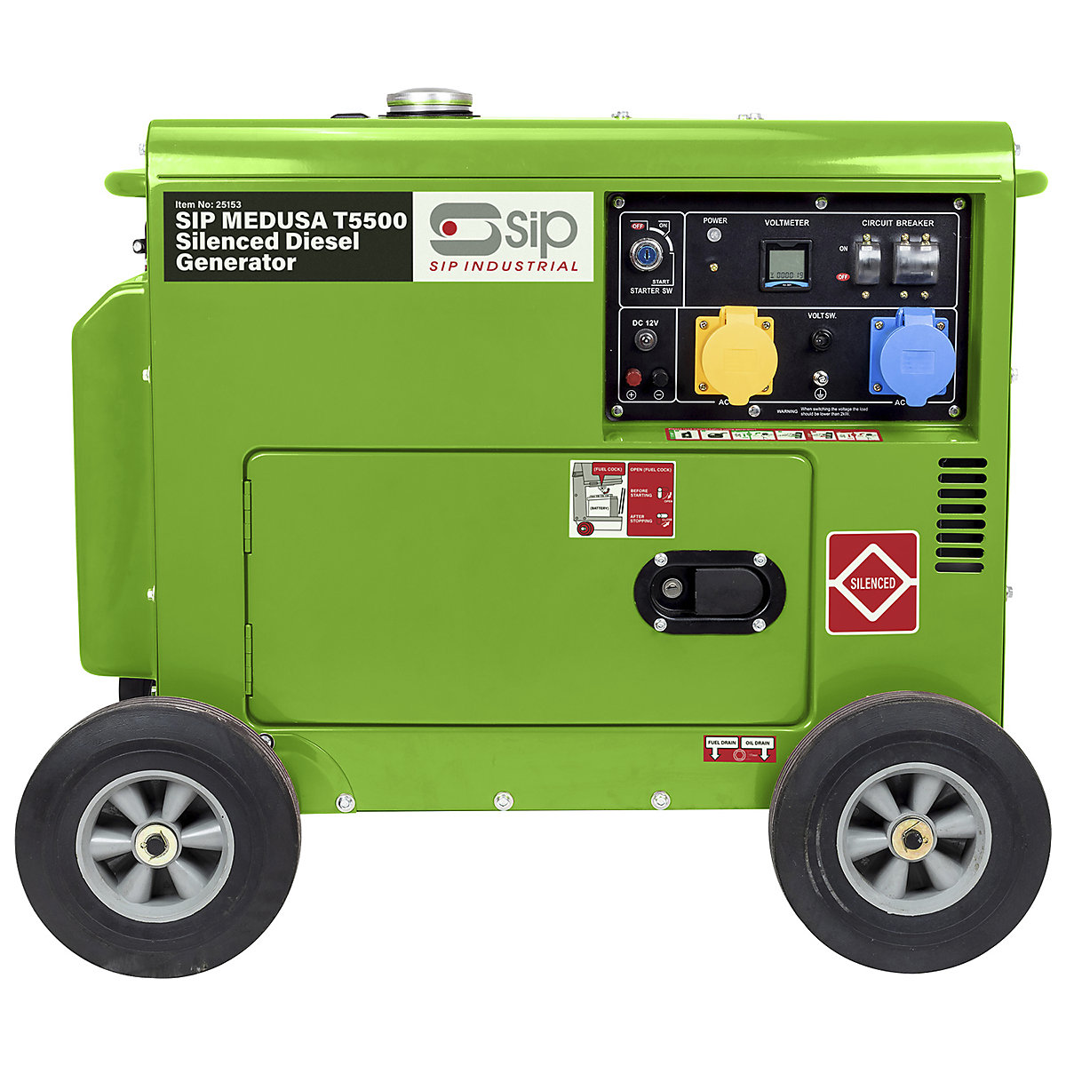 SIP Medusa T5500 Silenced Diesel Generator (Product illustration 3)-2