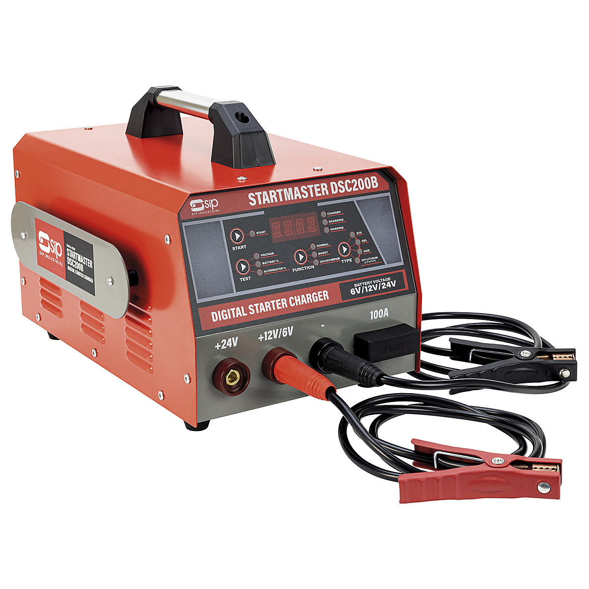 SIP Startmaster Digital Starter Charger, SIP Startmaster Digital Starter Charger, SIP Startmaster DSC200B Digital Starter Charger | 293h x 315w x 458d mm-1