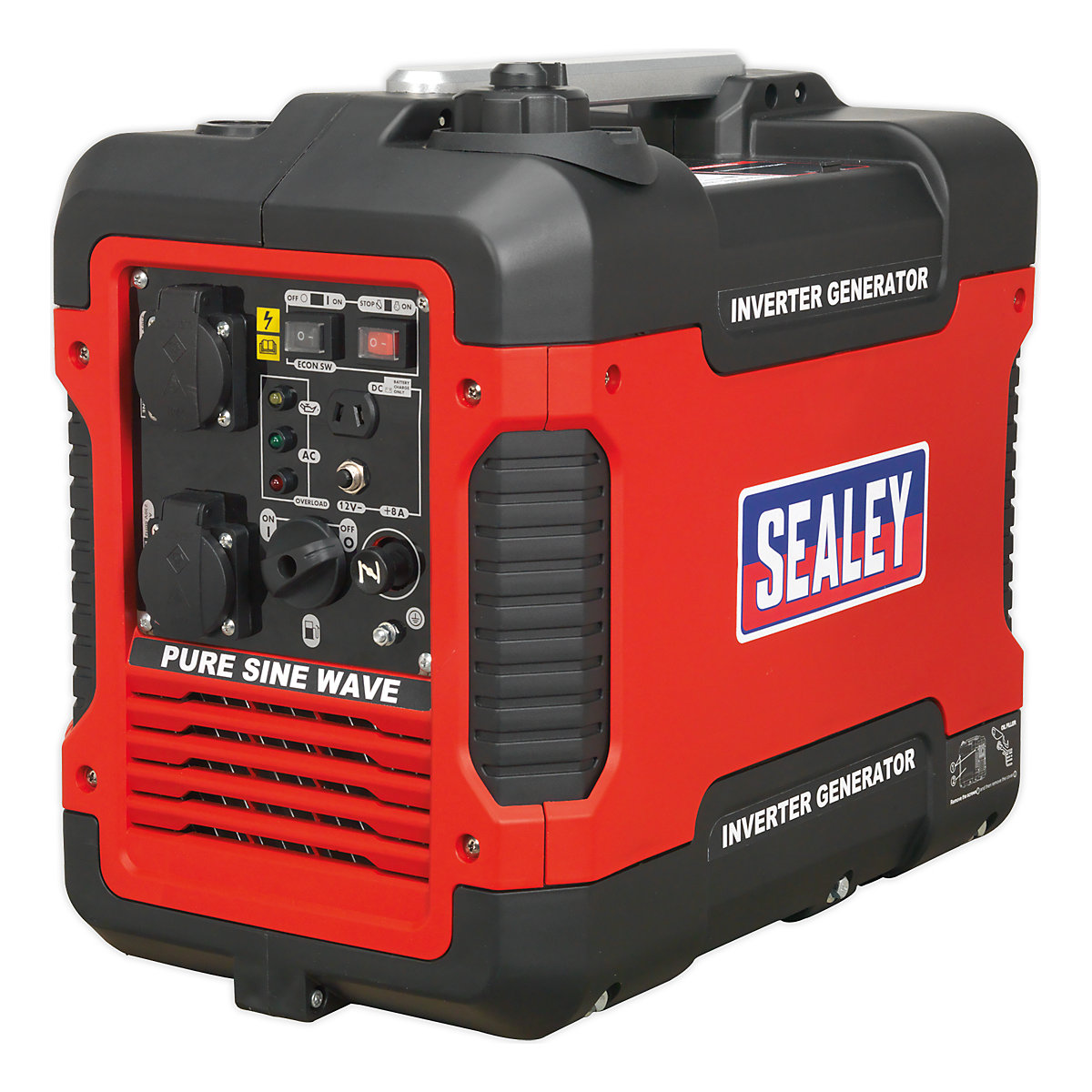 Sealey 2000W Inverter Generator | 4-Stroke Engine (Product illustration 6)-5
