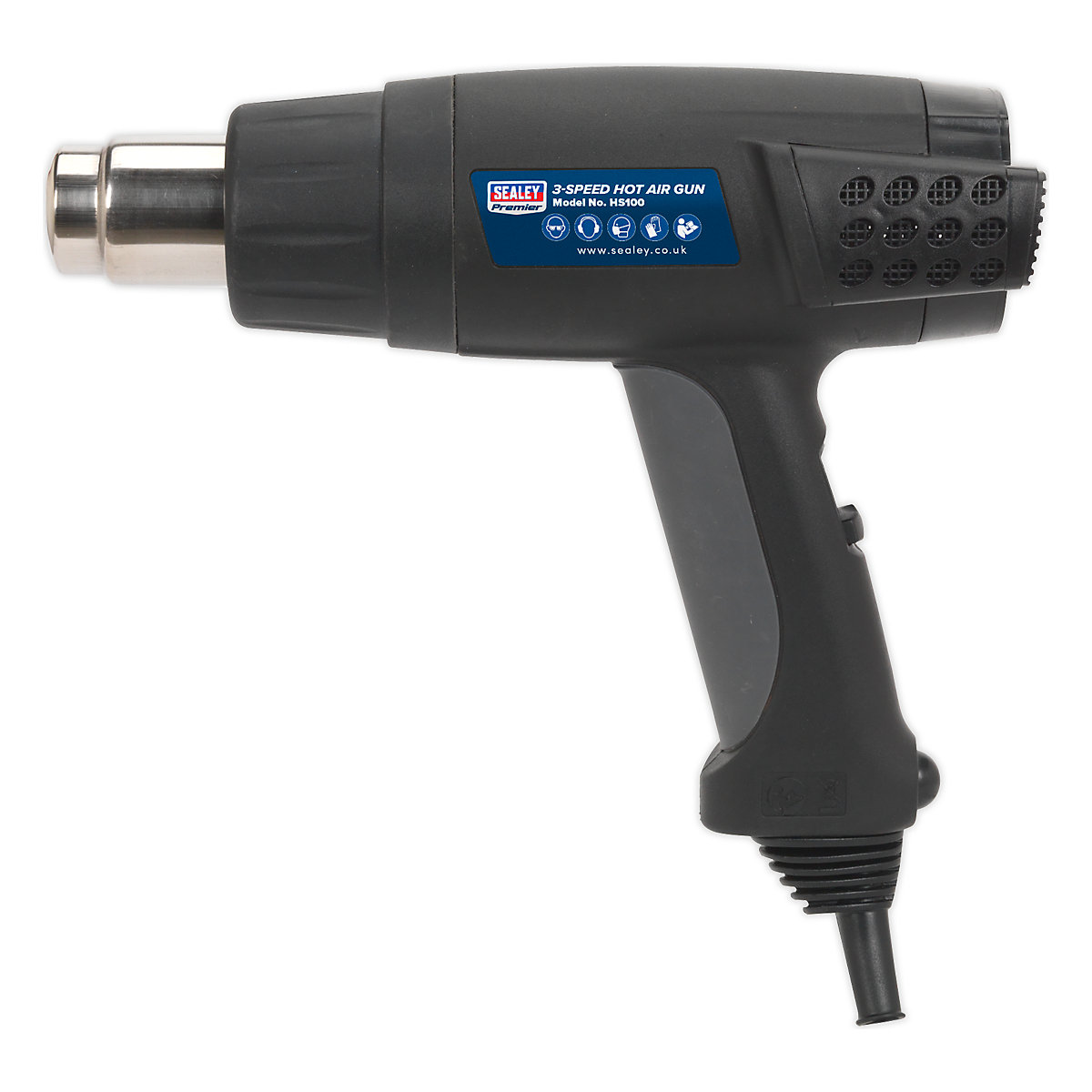 Sealey 3-Speed Hot Air Gun | 50/420/650:C | 1800W (Product illustration 3)-2