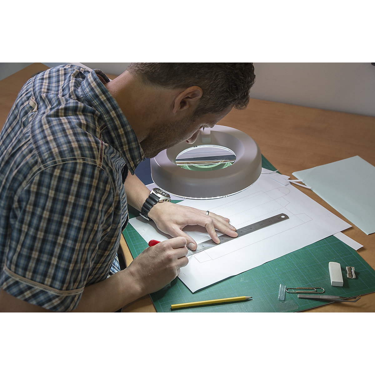 Sealey Bench Mounting Magnifying Worklight (Product illustration 7)-6