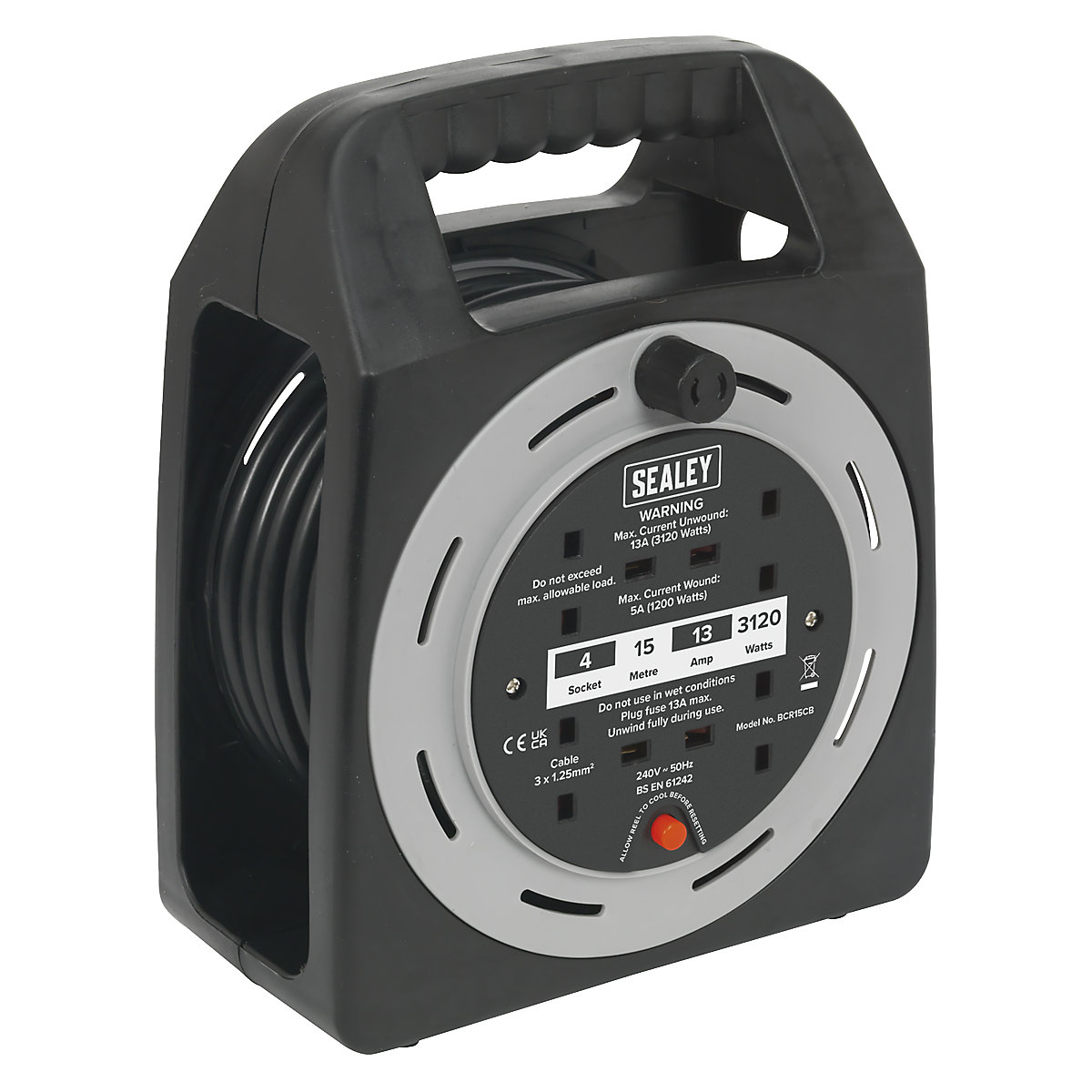 Sealey Box-Type Cable Reel