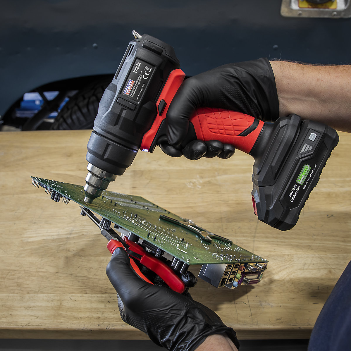 Sealey Cordless Hot Air Gun | SV20 Series (Product illustration 9)-8