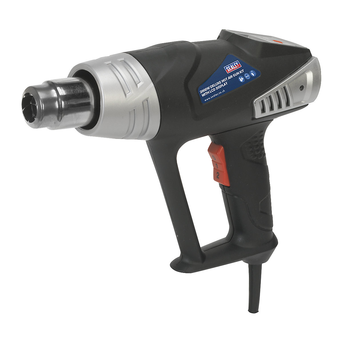 Sealey Deluxe Hot Air Gun Kit with LED Display | 80-6000C | 2000W