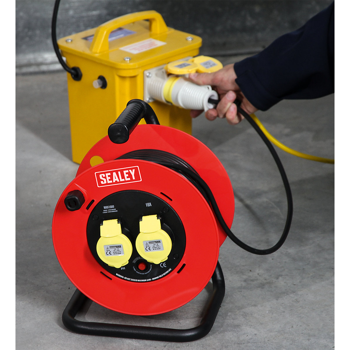 Sealey Heavy Duty Cable Reel (Product illustration 8)-7