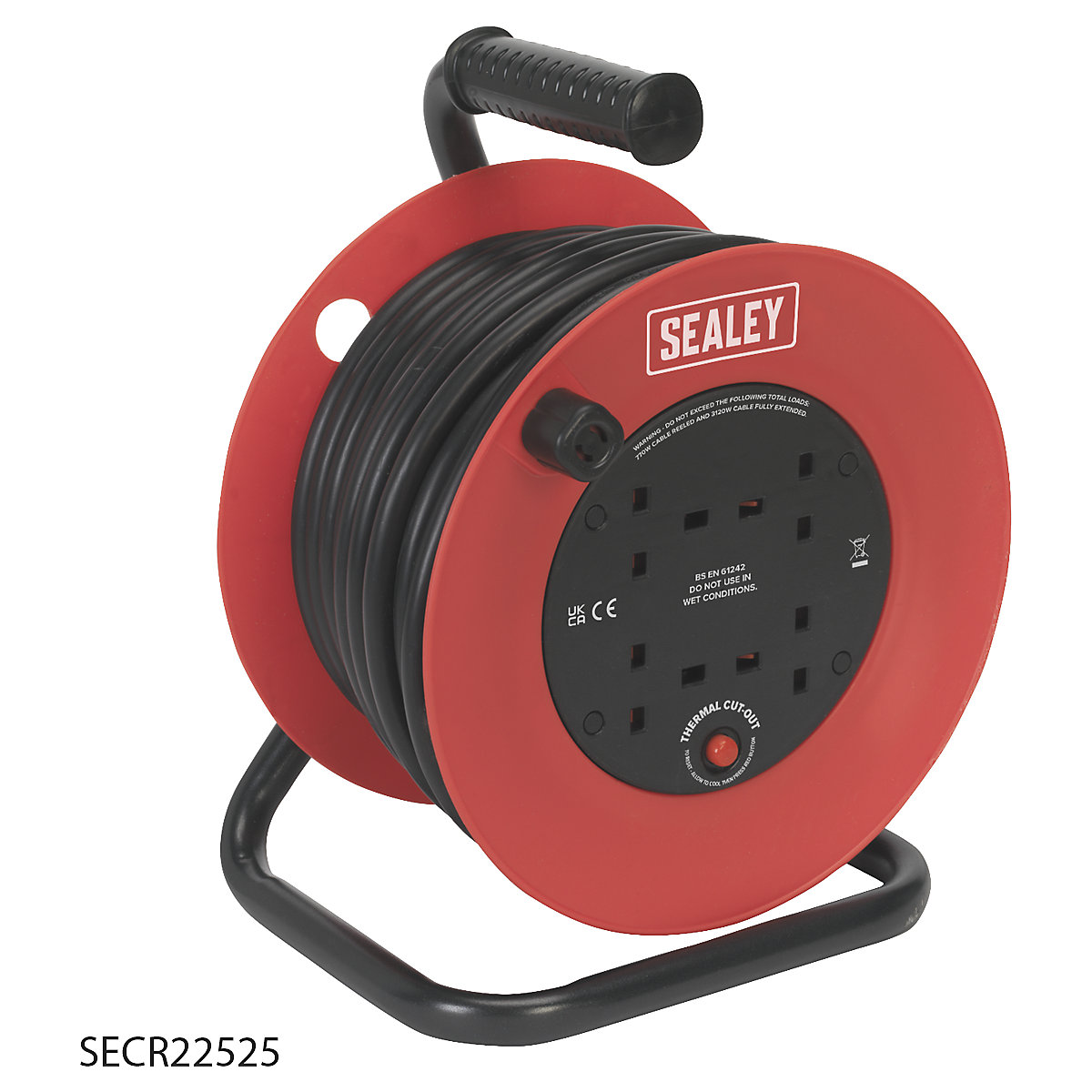 Sealey Heavy Duty Cable Reel (Product illustration 4)-3