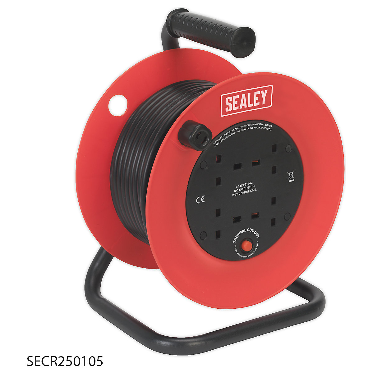 Sealey Heavy Duty Cable Reel (Product illustration 5)-4