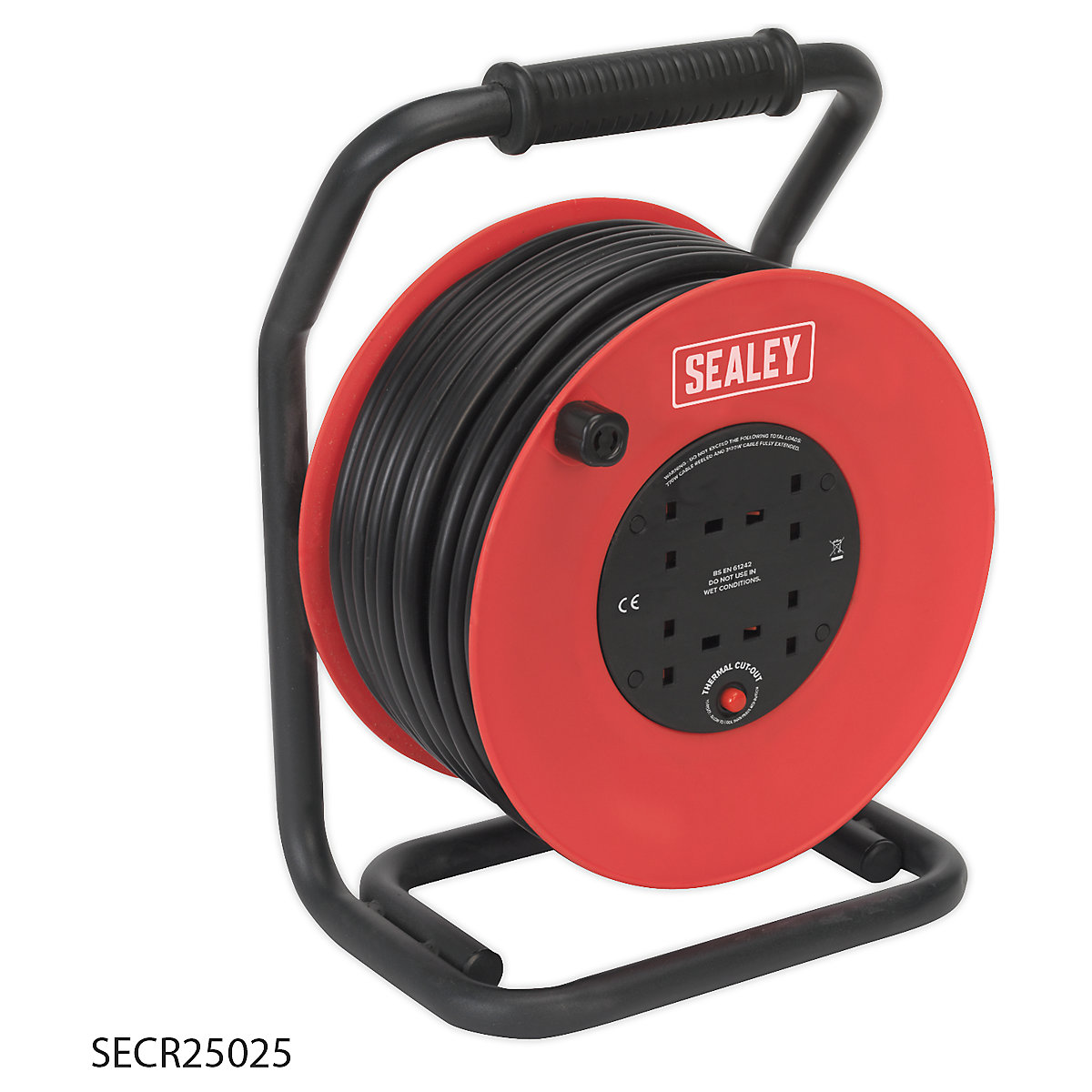 Sealey Heavy Duty Cable Reel (Product illustration 6)-5