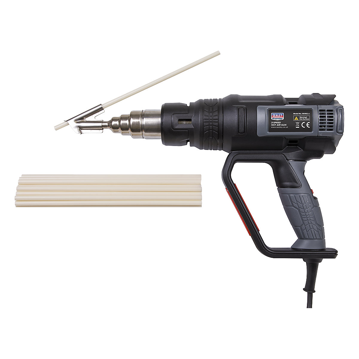 Sealey Plastic Welding Kit with Hot Air Gun (Product illustration 2)-1