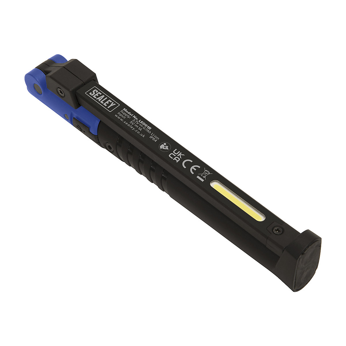 Sealey Rechargeable Slim Folding Pocket Lights | 2W COB & 1 SMD LED
